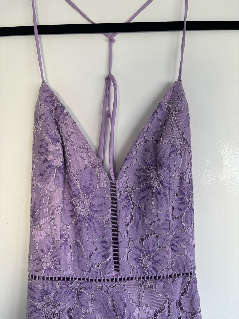 NBD lavender lace dress size XS